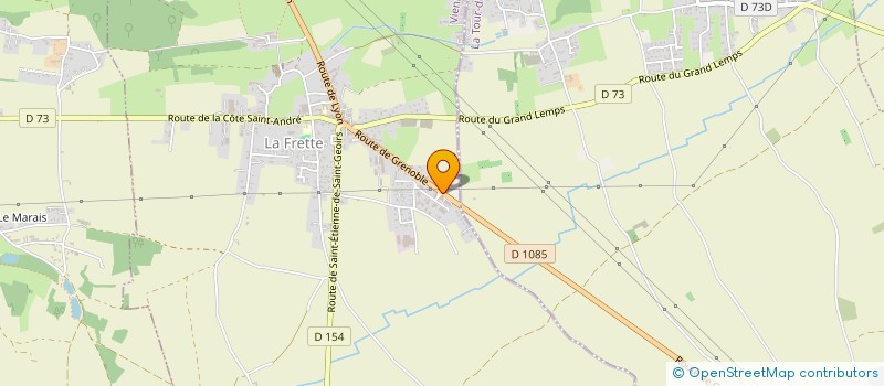 localisation de l'entreprise C.P.F.I - CENTRE DE PREVENTION ET DE FORMATION INCENDIE  LA FRETTE