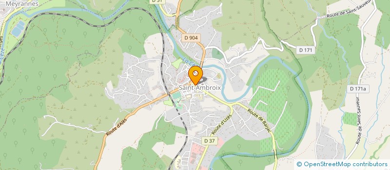 localisation de l'entreprise C.P.H SERVICES  ALLEGRE-LES-FUMADES