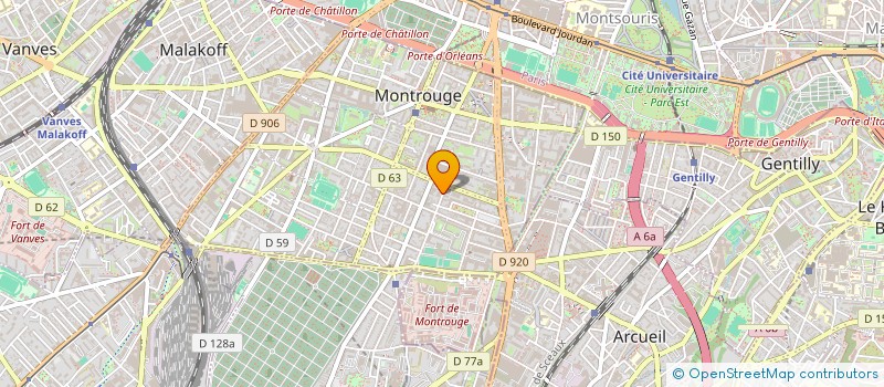 localisation de l'entreprise C.P.I à MONTROUGE