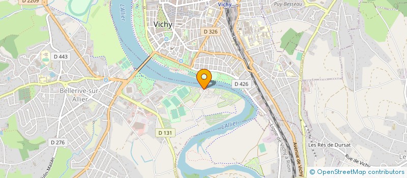 localisation de l'entreprise C P I CUISINE PROFESSIONNELLE INOX à BELLERIVE-SUR-ALLIER