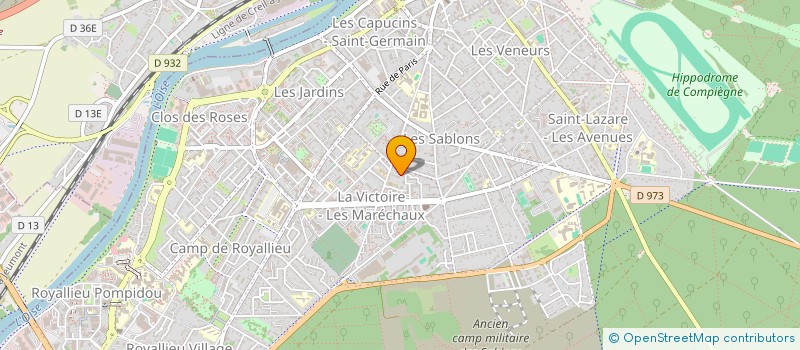 localisation de l'entreprise C.P.I.I. à COMPIEGNE
