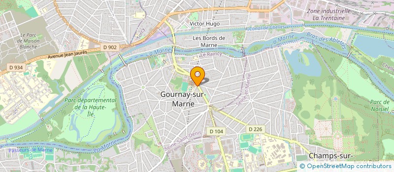localisation de l'entreprise C P IMMOBILIER à GOURNAY SUR MARNE
