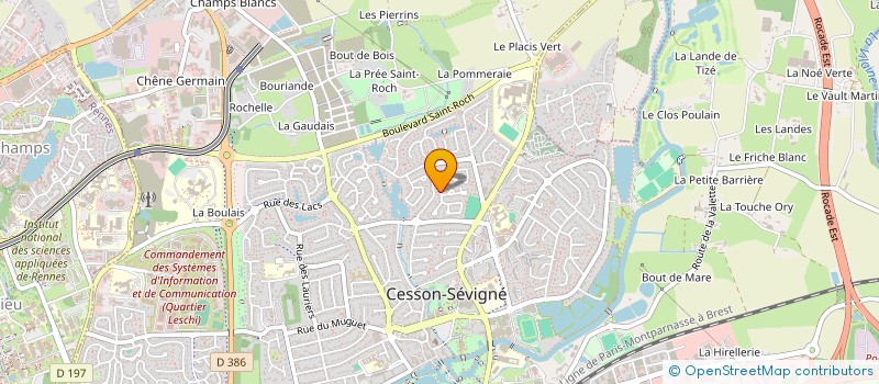 localisation de l'entreprise C P J à CESSON-SEVIGNE