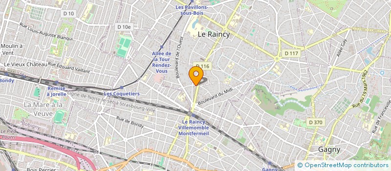 localisation de l'entreprise C.P.J. à LE RAINCY