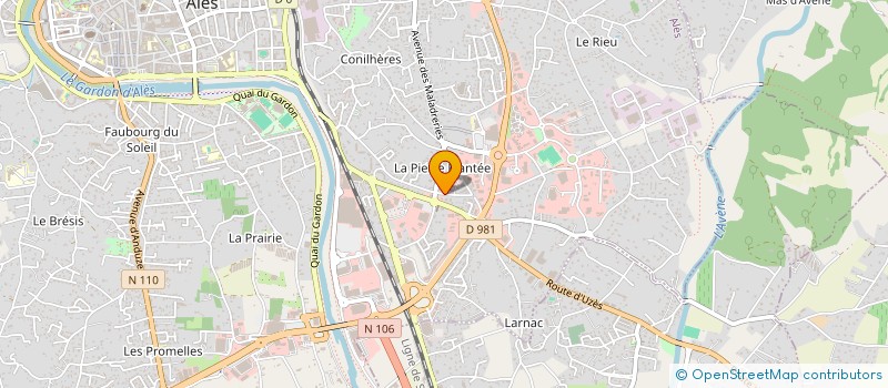 localisation de l'entreprise C.P.M. à ALES
