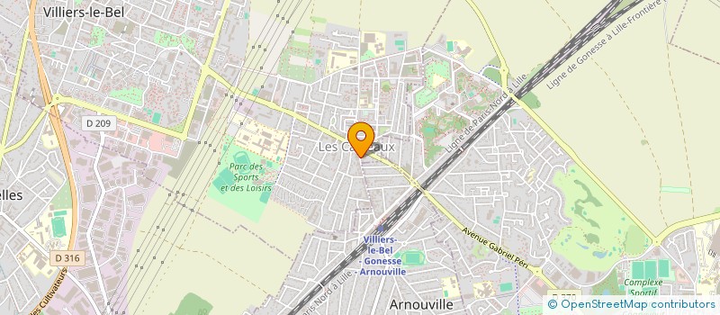 localisation de l'entreprise C P M A à VILLIERS-LE-BEL