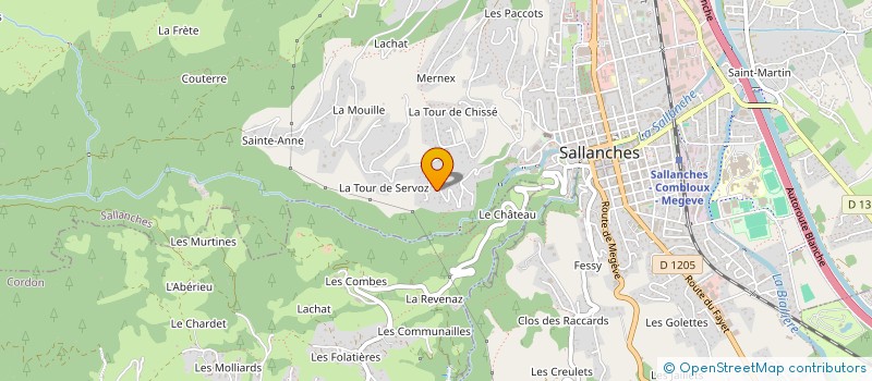 localisation de l'entreprise C.P.M.C à SALLANCHES