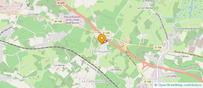 localisation de l'entreprise C.P.M CHAUFFAGE PLOMBERIE MINAUD à LA HAIE-FOUASSIERE