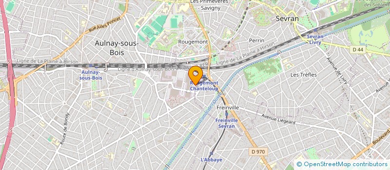 localisation de l'entreprise C.P.M. CLOISONS PLAFONDS MENUISERIES à AULNAY-SOUS-BOIS