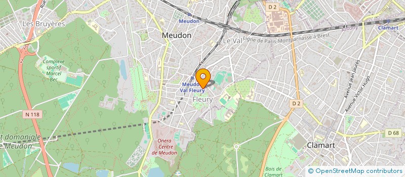 localisation de l'entreprise C.P.M.CONCEPT à MEUDON