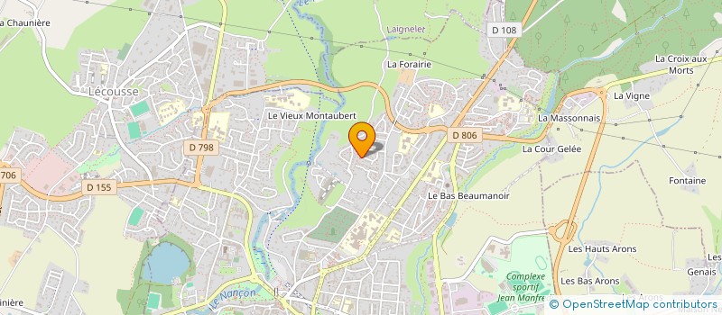 localisation de l'entreprise C.P.M.G.  FOUGERES