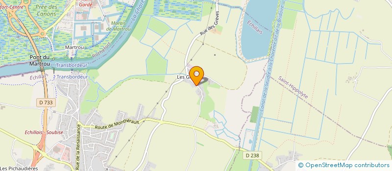 localisation de l'entreprise C.P.M.P.  ECHILLAIS