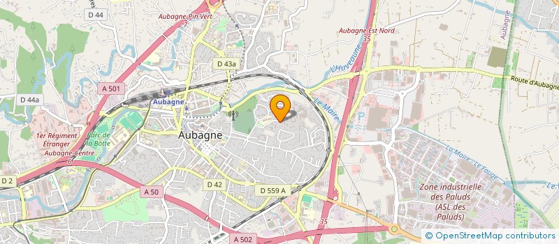 localisation de l'entreprise C.P. MULTI SERVICES  AUBAGNE