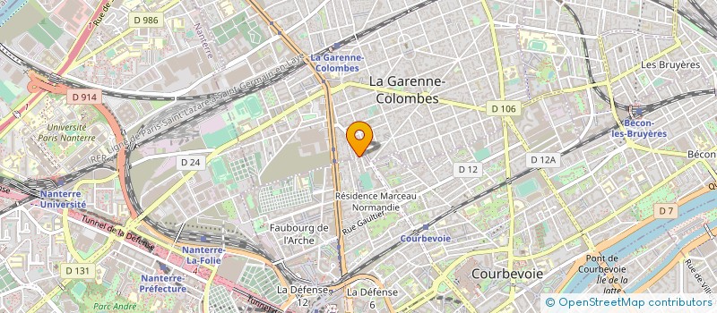 localisation de l'entreprise C.P.O. à LA GARENNE-COLOMBES