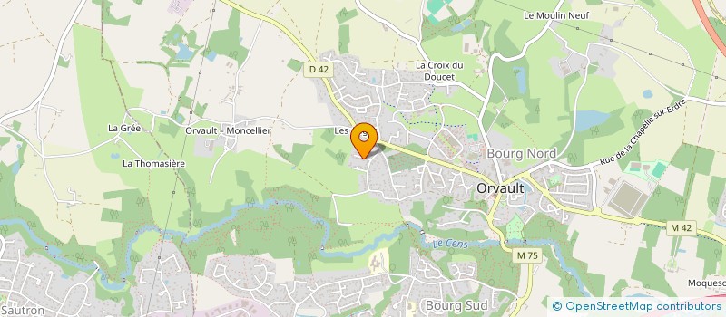 localisation de l'entreprise C.P.O.S à ORVAULT