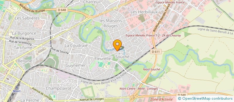 localisation de l'entreprise C&P POYAULT  NIORT