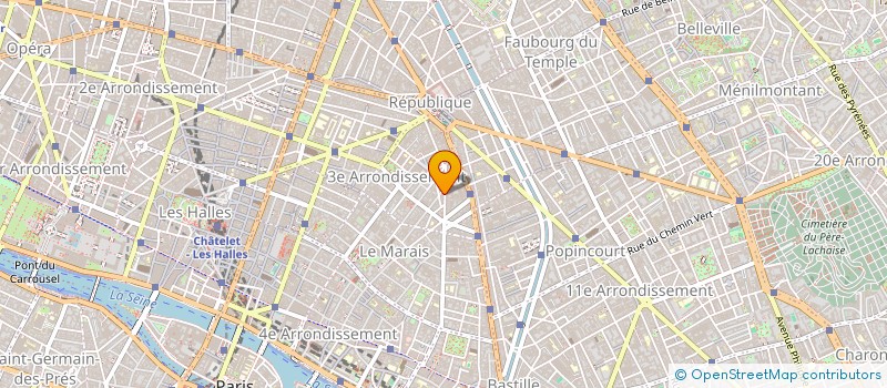 localisation de l'entreprise C P R à PARIS