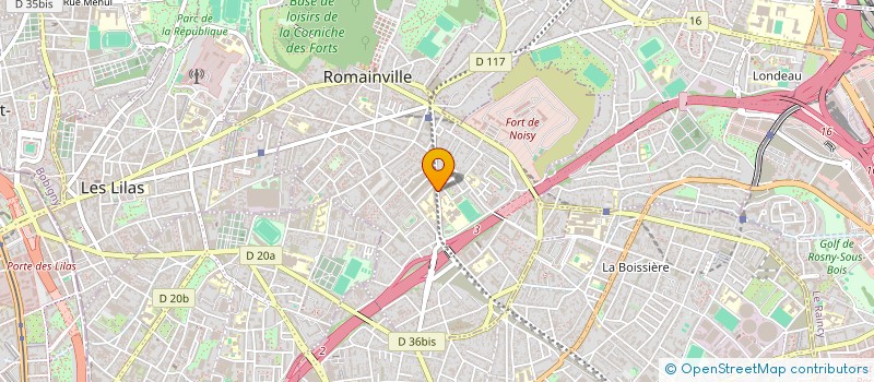 localisation de l'entreprise C P R à ROMAINVILLE