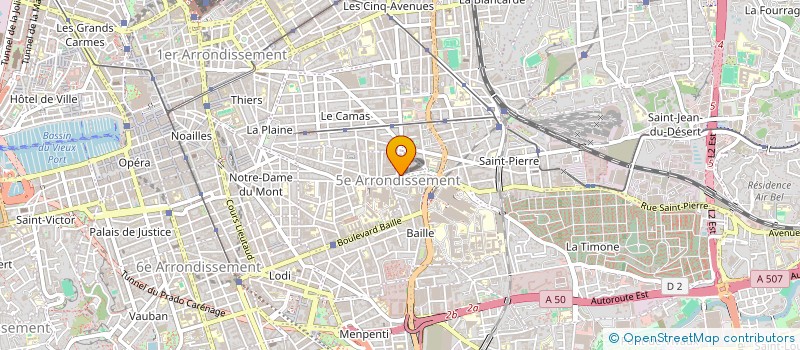 localisation de l'entreprise C.P.S. CHAUFFAGE PLOMBERIE SERVICES  MARSEILLE
