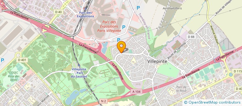 localisation de l'entreprise C P S D PILOTAGE BATIMENT à VILLEPINTE