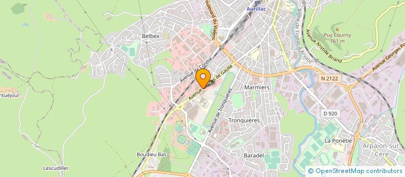 localisation de l'entreprise C.P.S.V. NUNEZ à AURILLAC