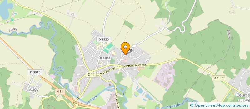 localisation de l'entreprise C.P.T.J.  BRAINE