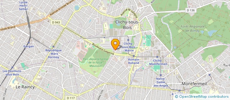 localisation de l'entreprise C P V à CLICHY-SOUS-BOIS