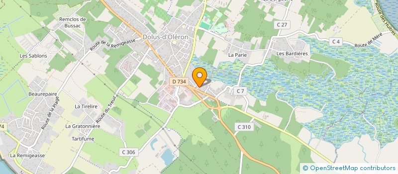 localisation de l'entreprise C.P.Z. - ROURE CEDRIC  DOLUS-D'OLERON