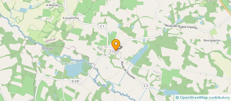 localisation de l'entreprise C PAS SI MAL  BOURROUILLAN