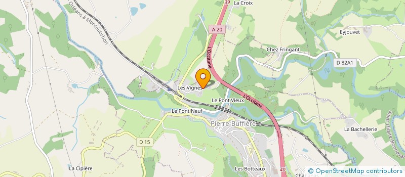 localisation de l'entreprise C PEINTURE  PIERRE-BUFFIERE