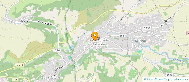 localisation de l'entreprise C'PERMIS SAINT AMANT TALLENDE  SAINT-AMANT-TALLENDE