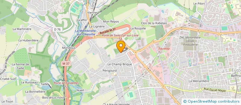 localisation de l'entreprise C-PH.  SAINT-CYR-SUR-LOIRE