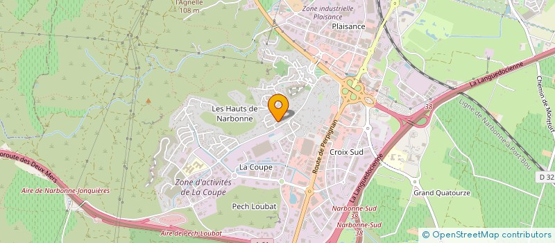 localisation de l'entreprise C.PIGASSOU à NARBONNE
