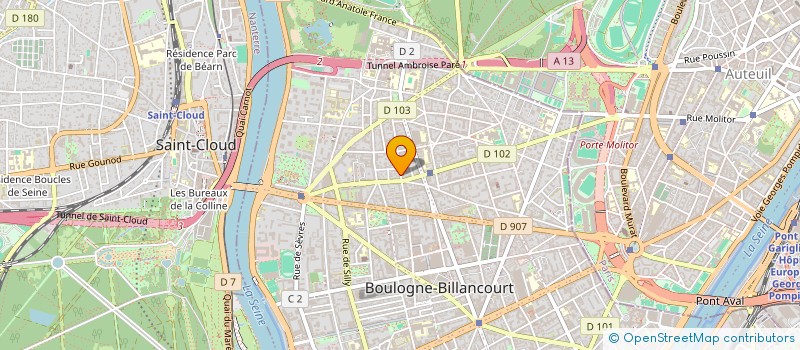 localisation de l'entreprise C POINT C à BOULOGNE-BILLANCOURT