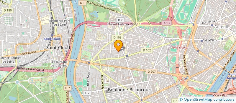 localisation de l'entreprise C POINT CK  BOULOGNE-BILLANCOURT