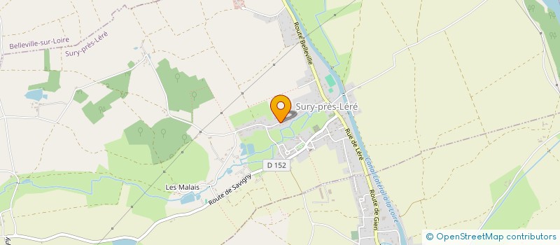 localisation de l'entreprise C.POIRRIER  SURY-PRES-LERE