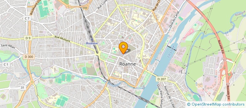 localisation de l'entreprise C POUR LA DANSE  ROANNE