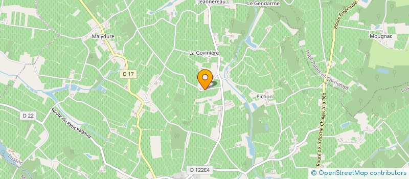 localisation de l'entreprise C' POUR UN ENFANT  LUSSAC