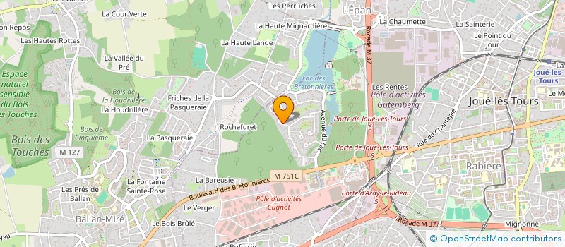 localisation de l'entreprise C PROGETTO  JOUE-LES-TOURS