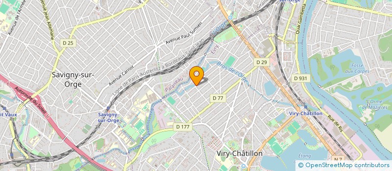 localisation de l'entreprise C.PROJET à VIRY-CHATILLON