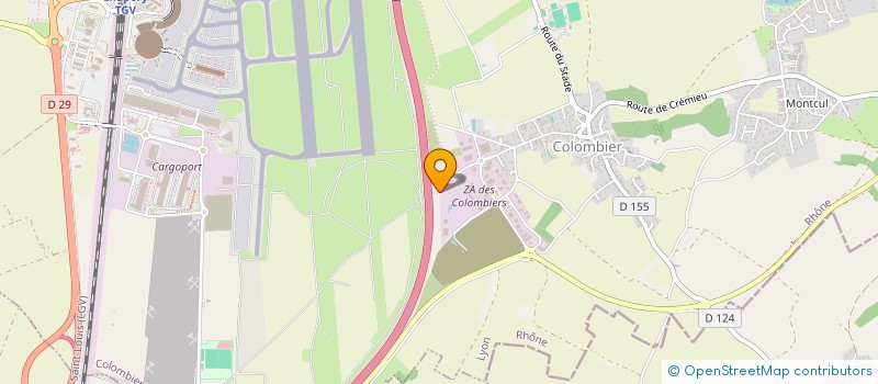 localisation de l'entreprise C-PROP  COLOMBIER-SAUGNIEU