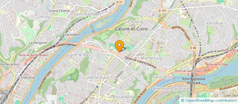 localisation de l'entreprise C.Q.C.D.  CALUIRE-ET-CUIRE