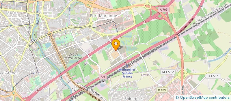 localisation de l'entreprise C Q F D à MONTPELLIER
