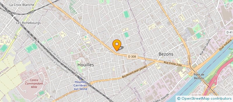 localisation de l'entreprise C.Q.F.G SOLUTIONS SERVICES  HOUILLES