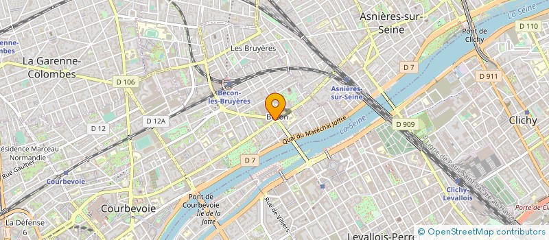 localisation de l'entreprise C.R. 3 M. à COURBEVOIE