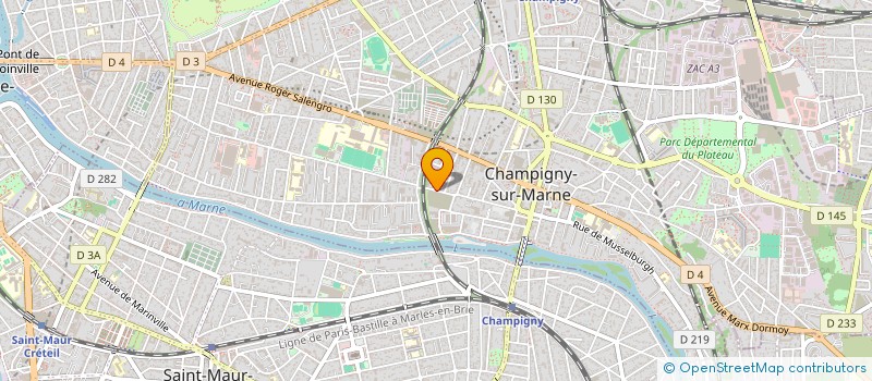 localisation de l'entreprise C&R à CHAMPIGNY-SUR-MARNE