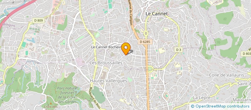 localisation de l'entreprise C.R.A à LE CANNET