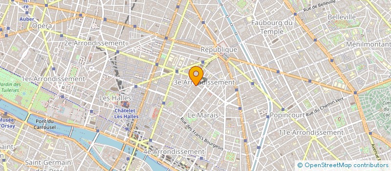 localisation de l'entreprise C.R.B. à PARIS