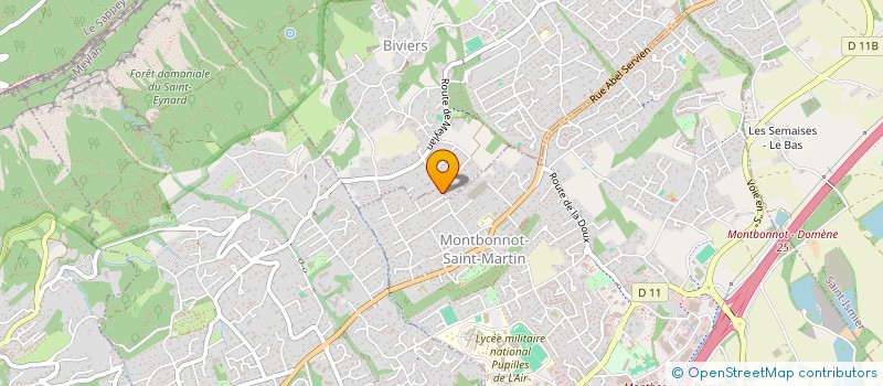 localisation de l'entreprise C.R.B.  MONTBONNOT-SAINT-MARTIN