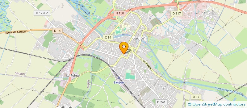 localisation de l'entreprise C.R.B  SAUJON